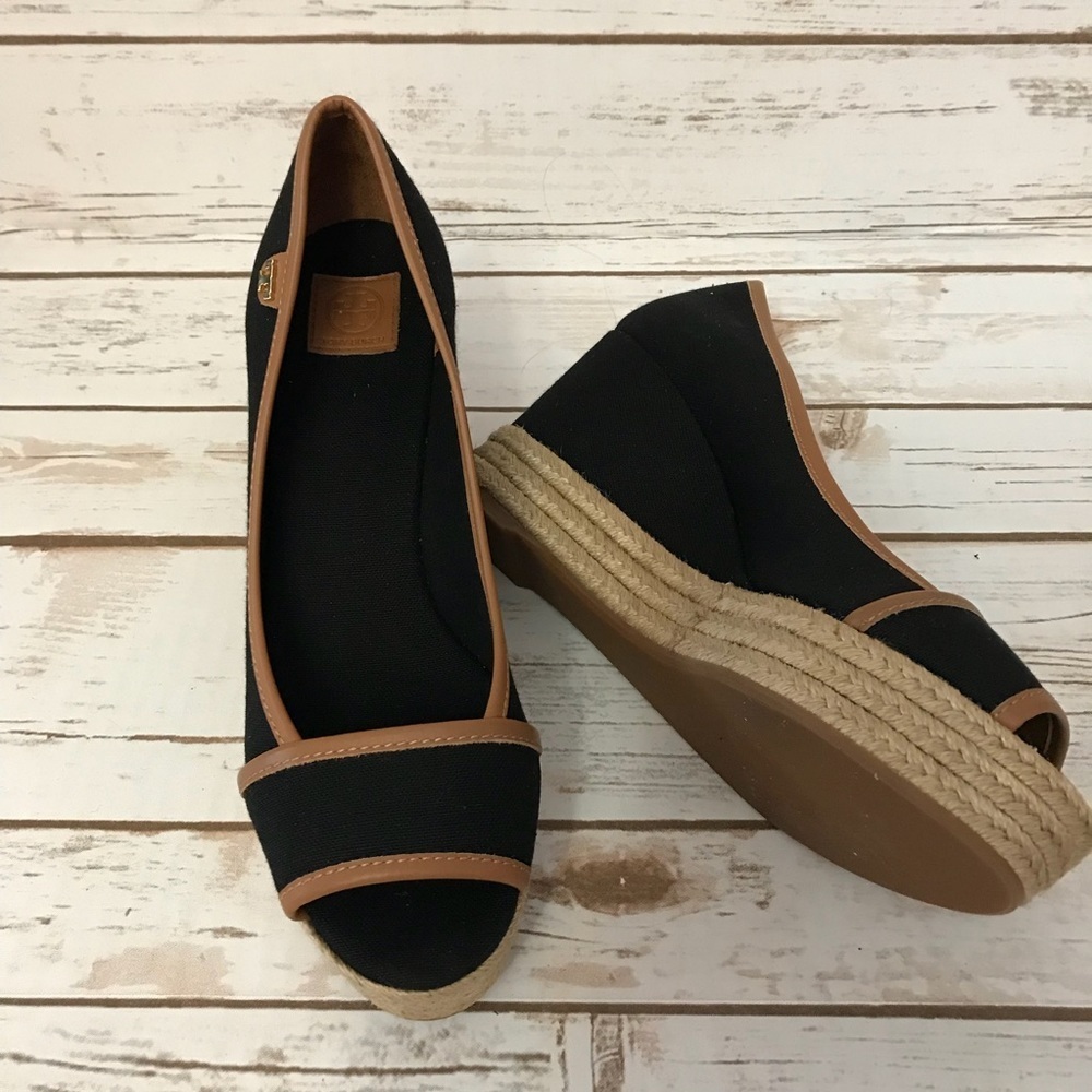 New Tory Burch Majorca Logo Wedge B4-50* - Picture 1 of 6